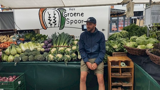 Maarten Roelofs staat elke week met zijn producten op de weekmarkten van Enschede en Hengelo.